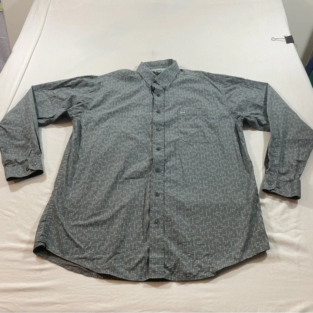 Cinch shirt Men’s Large Graphic Long Sleeve Button down shirt western cowboy - Picture 10 of 10
